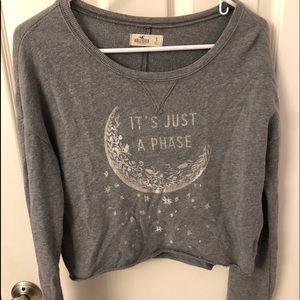 hollister cropped crew neck